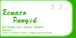 renato panyik business card