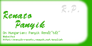 renato panyik business card